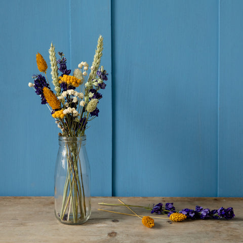 Letterbox Dried Flower Bouquet - brights